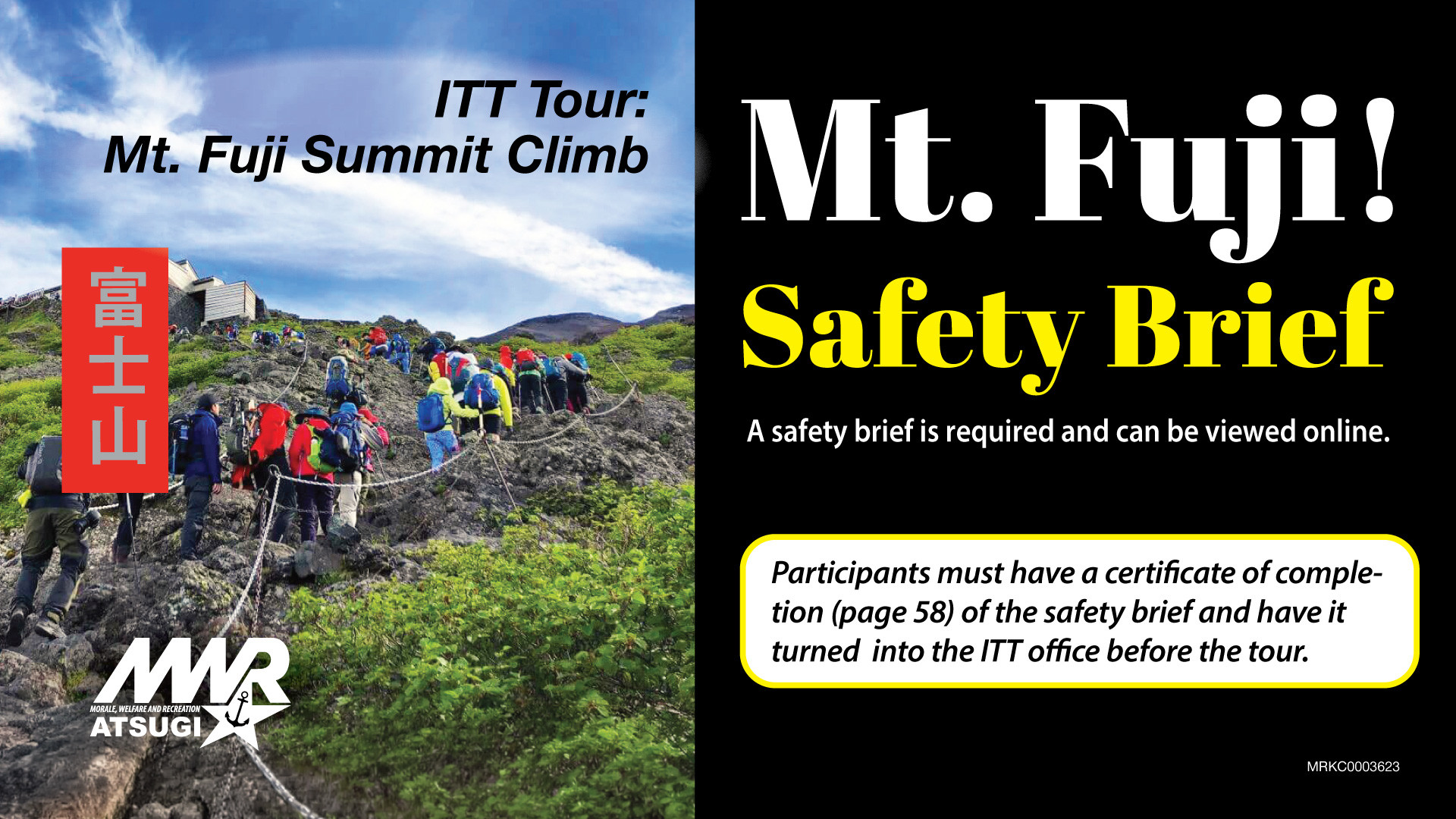 Mt. Fuji Safety Brief