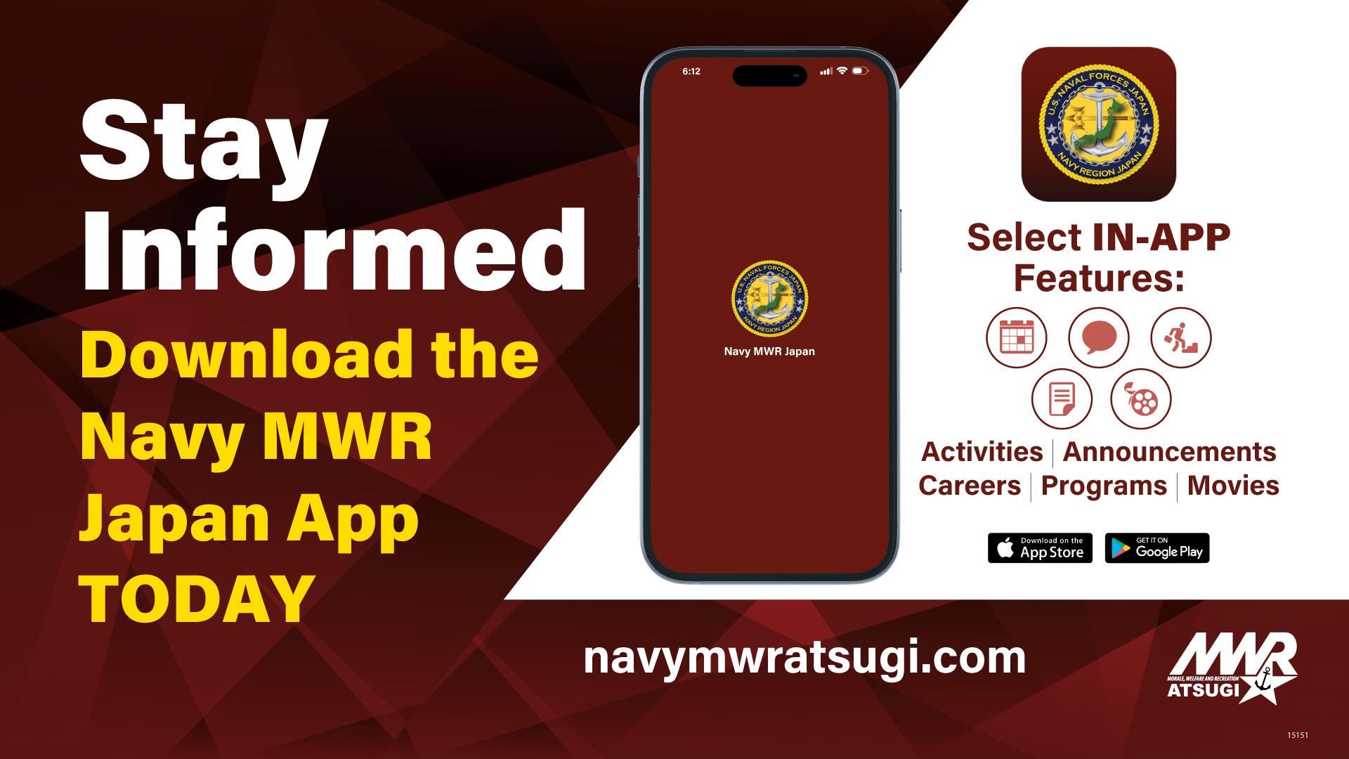 Navy MWR Japan App Ad